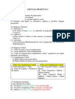 Revisão I - Regência, Palavaras Atrativa e SE