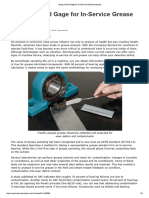 Using A Grind Gage For In-Service Grease Analysis