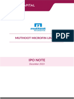 Muthoot Microfin LTD - IPO Note - Dec'2023