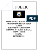 Chemistry Investigatory Project