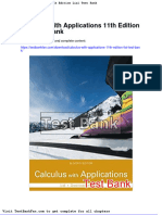 Calculus With Applications 11th Edition Lial Test Bank