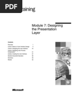 Module 7: Designing The Presentation Layer