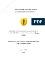 Evaluación Preliminar Del Efecto Neuroprotector de La Emulsión LMH-E1410 en Cerebro de Ratas Obesas Sprague Dawley