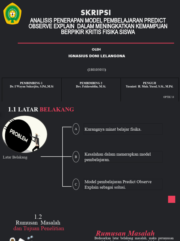 Analisis Penerapan Model Pembelajaran Predict Observe Explain Dalam ...