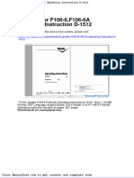 Ok Grader f106 6f106 6a Operating Instruction D 1512
