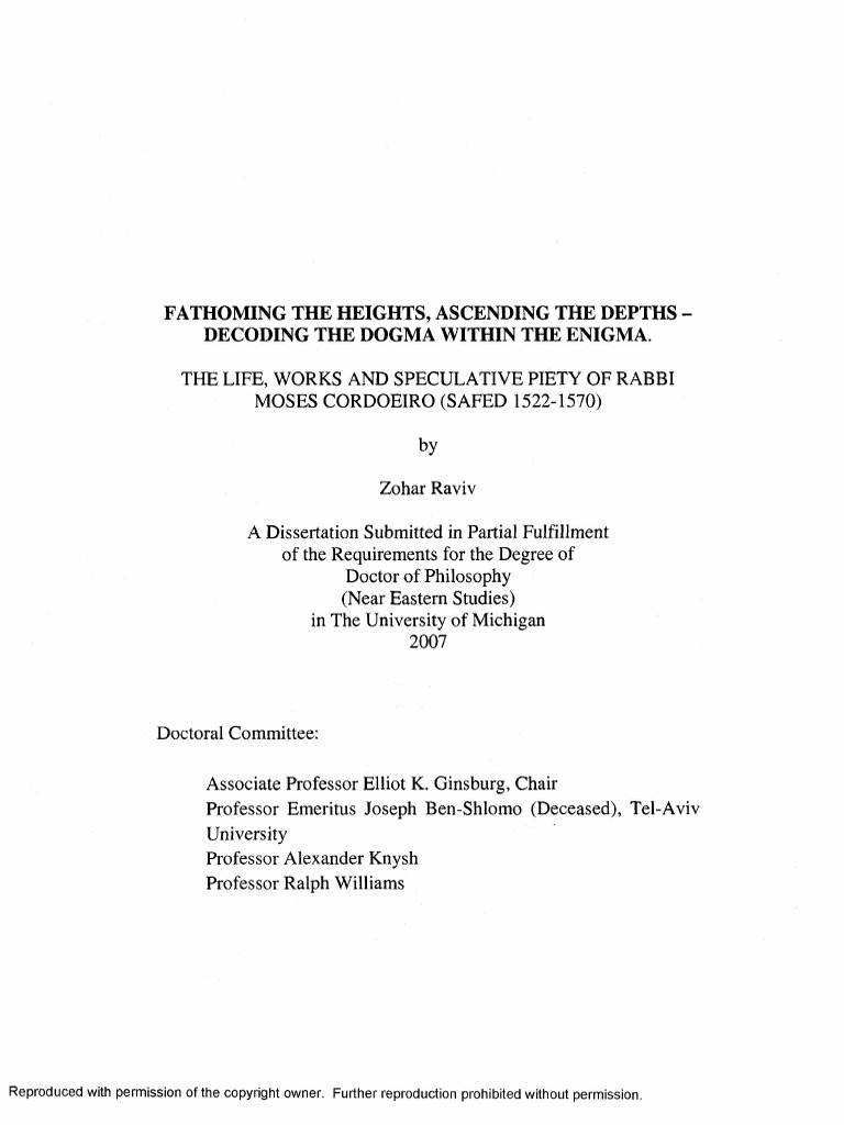 Fathoming The Heights, Ascending The Depths - Decoding The Dogma Within 