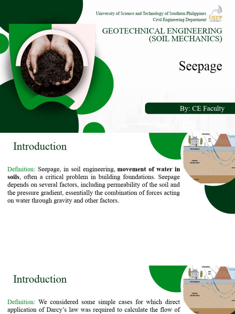 Week 11 Seepage | PDF | Soil Mechanics | Anisotropy