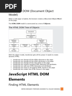 Javascript HTML Dom Elements