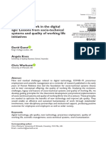 Humanizing Work in The Digital Age - Lessons From Socio-Technical Systems and Quality of Working Life Initiatives