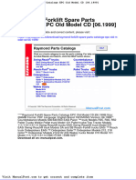 Raymond Forklift Spare Parts Catalogs Epc Old Model CD 06 1999