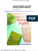 Canadian Business English Canadian 7th Edition Guffey Solutions Manual