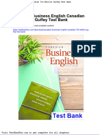 Canadian Business English Canadian 7th Edition Guffey Test Bank