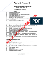 Banco de Preguntas para Entrevista Personal Técnico Operativo 2023