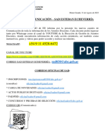 133 - COMUNICADO #133 - Nuevos Canales de Comunicación - Dirección de Gestión de Asuntos Docentes