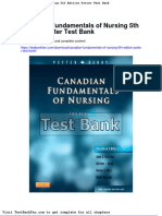 Canadian Fundamentals of Nursing 5th Edition Potter Test Bank