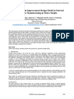 A Facility Layout Improvement Design Model in Selected Garments Manufacturing in Metro Manila