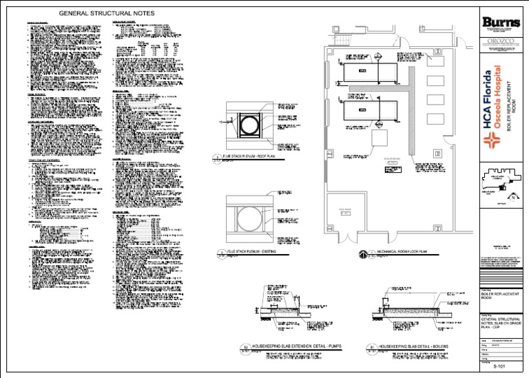 S-101 - General Notes - Plans & Details | PDF