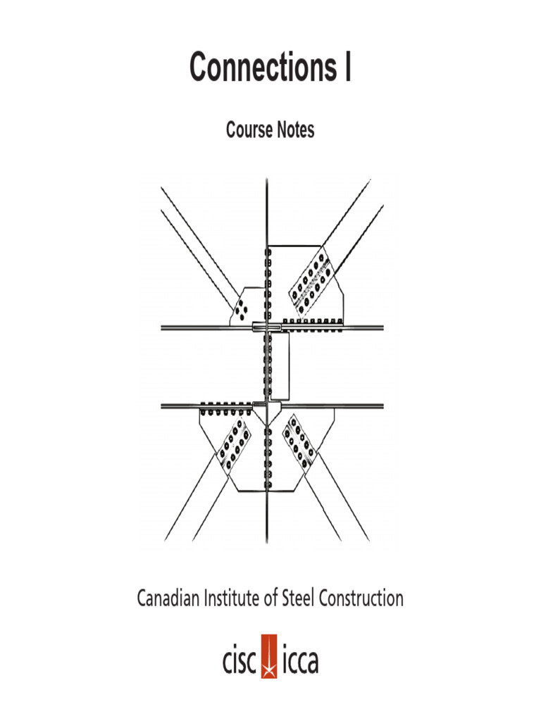 Connections I Course Notes, January 2014 | PDF | Structural Load | Iron