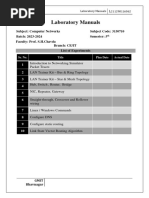 Laboratory Manuals