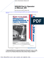 Skyjack Sjkb33n Part Operator Maintenance Manual en