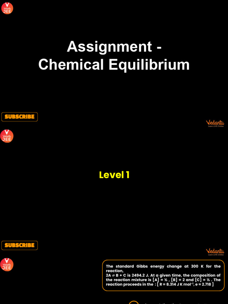 Assignment+-+Chemical+Equilibrium | PDF | Chemical Equilibrium | Ammonia