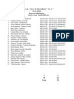 1 - Listado de Estudiantes Cuarto (2do Nivel Medio) 2020-2021