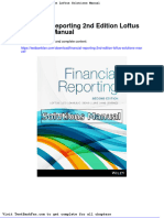 Financial Reporting 2nd Edition Loftus Solutions Manual