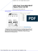Still Diesel LPG Fork Truck m15 m15t 7111 7117 Spare Parts List de