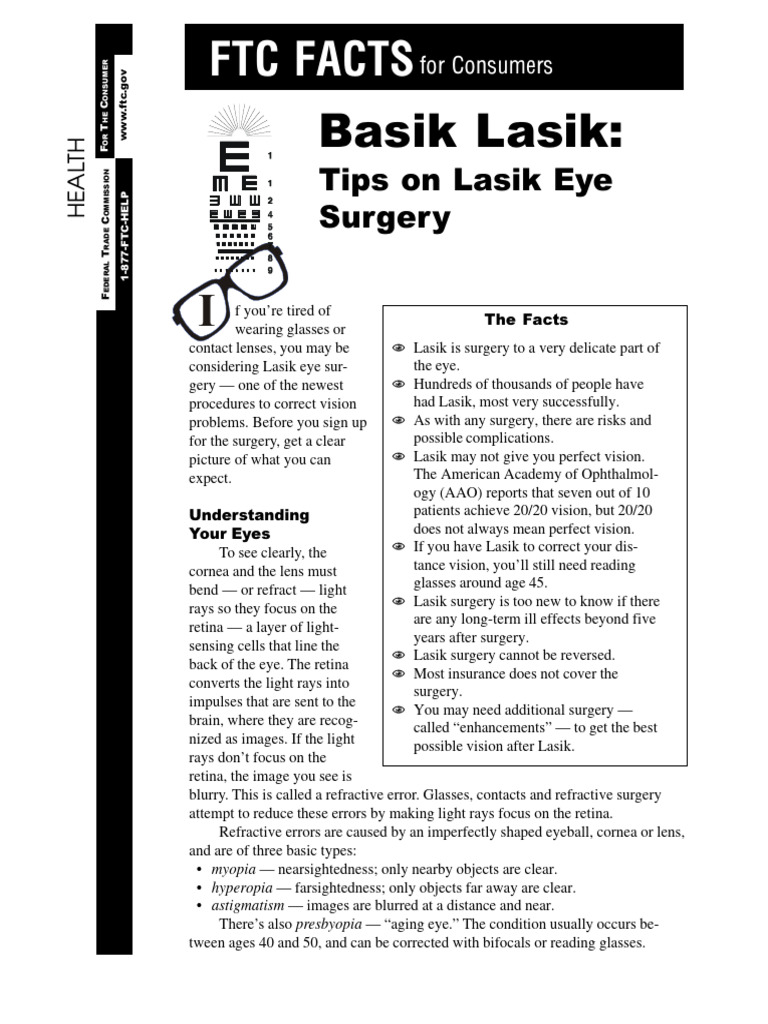 Understanding Lasik Eye Surgery | PDF | Contact Lens | Cornea