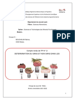 Determination Du Gras Et Non Gras Dans Les Produits Carnes