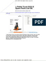 Still Electric Pallet Truck Egv S Egv S LB Spare Parts List de