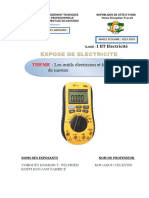 EXPOSE SUR Les Outils de L'électricien