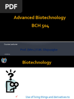 1 Advanced Biotechnology Lecture Notes