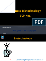 1 Advanced Biotechnology Lecture Notes