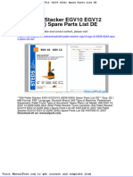 Still Pallet Stacker Egv10 Egv12 0239 0242 Spare Parts List de