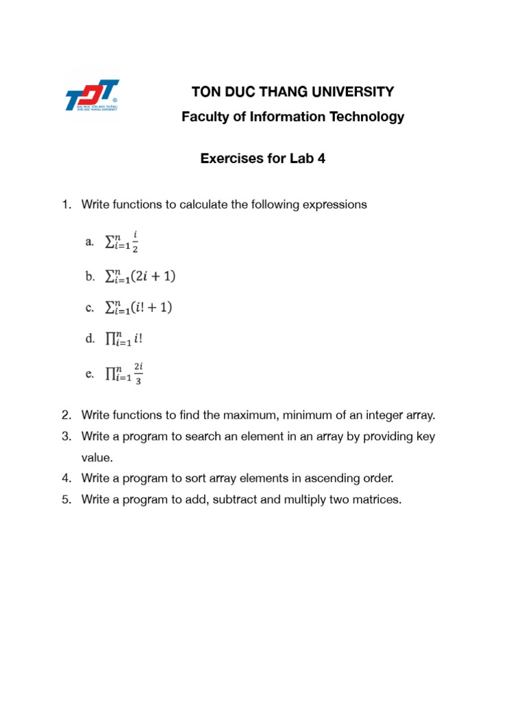 Lab4_Exercises | PDF