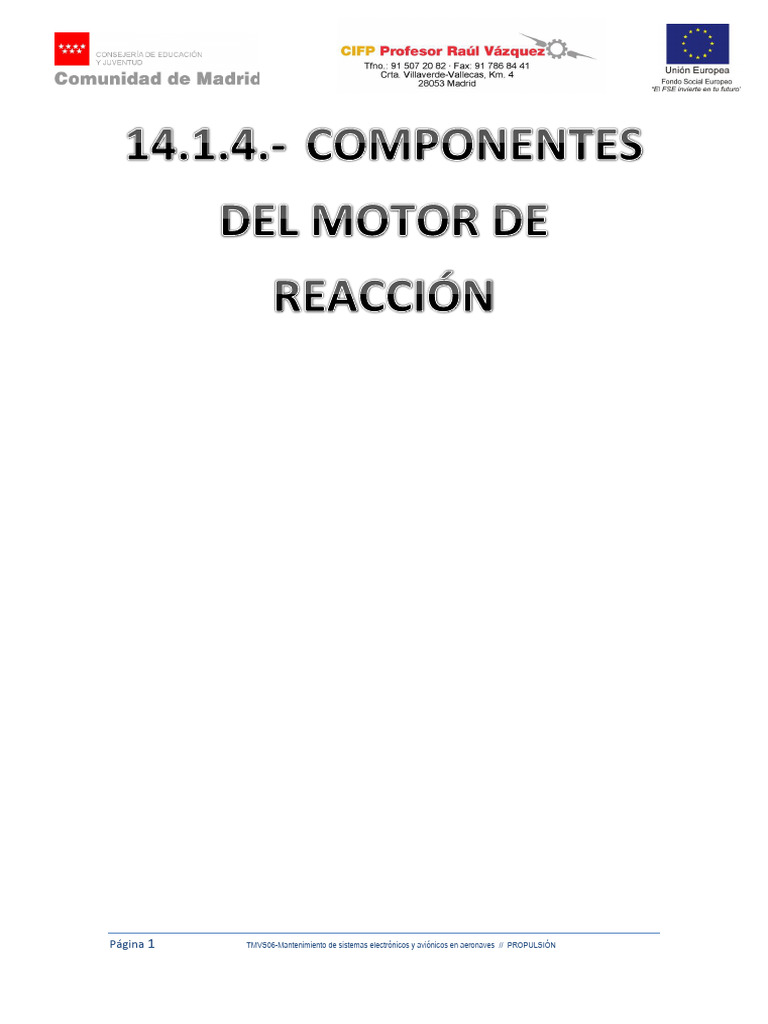 Funcionamiento Motor A Reaccion