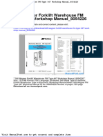 Still Wagner Forklift Warehouse FM Type 447 Workshop Manual 8054226