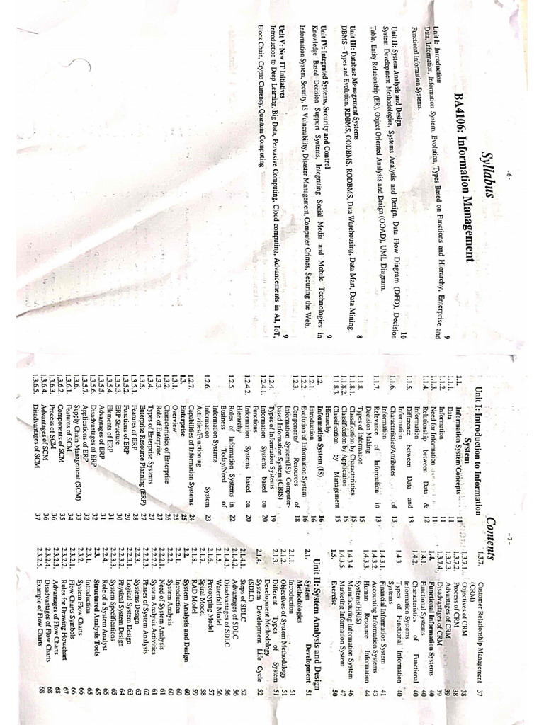 BA4106 - Information Management Full Book | PDF