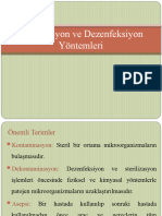 Sterilizasyon Ve Dezenfeksiyon Yöntemleri