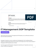 IT Management SOP Template - Template by ClickUp™