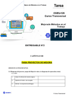 Curso Transversal 26 1 - GEU C: Trabajo de Métodos en El Mejora