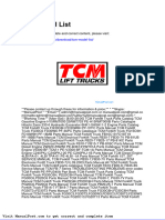 TCM Model List