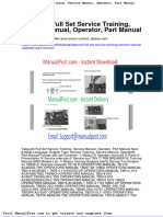 Takeuchi Full Set Service Training Service Manual Operator Part Manual