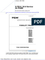 TCM Forklift Fb10!35!8 Service Manual Seb 7p0be