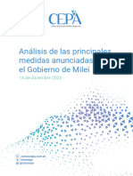 Análisis de Las Principales Medidas Anunciadas Por El Gobierno - CEPA - Diciembre 23