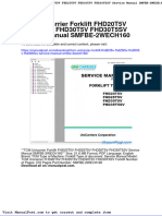 TCM Unicarrier Forklift Fhd20t5v Fhd25t5v Fhd30t5v Fhd30t5sv Service Manual Smfbe 2wech160