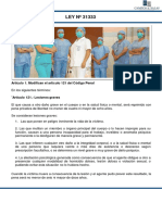 LEY #31333: Artículo 1. Modifican El Artículo 121 Del Código Penal