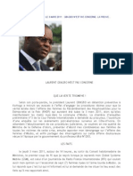 Declaration Du Ministre de La Défense Du Gourvernement de Gbagbo