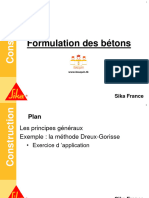 Formulation Des Betons Sika France